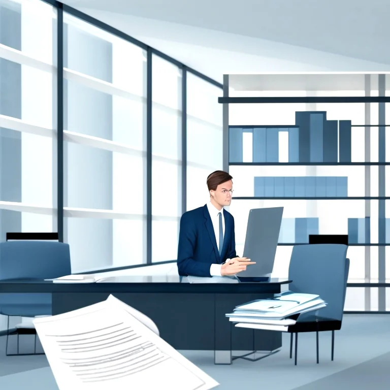 オフィスで協議する弁護士チーム